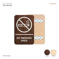 ราคา INPI HOUSE Signage No Smoking Area No Smoking Area Signage - สีน้ําตาล - Indoor (9026260268)