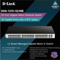 ราคา D-Link 52-Port Gigabit Metro Ethernet Switch รุ่น DGS-1210-52/ME (16493938085)