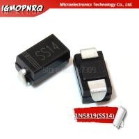 ราคา ไดโอด sma 1N5819 SMD ss14 IN5819 1A 40V do-214ac Schottky 100 ชิ้น (20594919886)