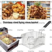 ราคา MARITA ตะกร้าตาข่ายทอด, ทอดสแตนเลสแบบแขวนได้, กรอบเฟรนช์ฟรายส์ทรงสี่เหลี่ยมความจุขนาดใหญ่แบบพกพาสําหรับทอดไก่ทอด (45456377565)