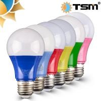 ราคา หลอดไฟปิงปอง หลอดสี LED 5W และ 3W ขั้ว E27 หลอดเป็น PVC ตกไม่แตก หลอดไฟปิงปอง หลอดไฟสี (19692596384)