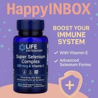 ราคา Life Extension Super Selenium Complex 200 mcg & Vitamin E 100 Veg Capsules (26492597251)
