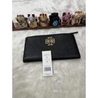 ราคา New Tory Burch Britten Slim Envelope Wallet Black (15588076346)