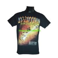 ราคา เสื้อวง LED ZEPPELIN ลาย The Song Remains the Same กีตาร์ไฟ Album Art สีดำ LZN300 (3739914965)