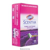 ราคา พร้อมส่งแผ่นอบผ้า Clorox Scentiva Fabric Softening Dryer Sheets | Fabric Sheets in Tuscan Lavender & Jasmine (105 sheet (28177701711)