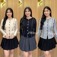 ราคา LONG-SLEEVED RIB KNIT TOP 6110 || เสื้อ TRENDY RIB KNIT || FASHION WOMENS RIB KNIT BLOUSE || ผู้หญิง KNIT BLOUSE (56506587098)