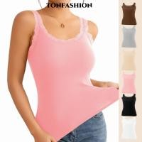 ราคา เสื้อกล้ามฤดูร้อน TONFASHION, คอ U ลายลูกไม้, เสื้อ camisole ลายลูกไม้สำหรับสวมใส่ลำลอง (57407760813)