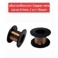 ราคา เส้นลวดเชื่อมวงจรCopper wire (ขนาด0.1mm./ยาว 12เมตร)(ราคาม้วนละ) (44309666137)