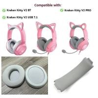 ราคา Original Ear Pads สําหรับ Razer Kraken Kitty BT,V2 BT,V2 USB 7.1,V2 PRO หูฟังเปลี่ยน earmuffs หมอนหูแถบคาดศีรษะเบาะ (26006627480)