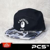 ราคา A BATHING APE ผู้ชาย 5 แผงหมวกแคมป์หมวก Topi 5 แผงผู้ชายผู้ใหญ่ APE BAPE CAMOUFLAGE (23243374210)