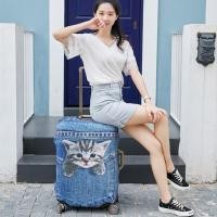 ราคา ถุงคลุมกระเป๋าเดินทางผ้า ยิดหยุ่นได้ดี ไซส์ M ขนาด 22-24 นิ้ว (25463668378)