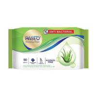 ราคา PASEO WET TISSUES 50 แผ่นปราศจากแอลกอฮอล์ |PASEO WET TISSUES | ANTI BACTERIAL IRRITATION ฟรี | (41822014194)