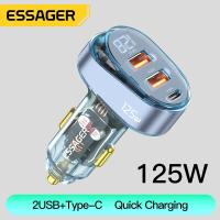 ราคา Essager 125W USB C Car Charger Digital Display PD QC3.0 Fast Charging Phone Charger For IPhone 13 Pro Max Samsung Xiaomi (21949239897)