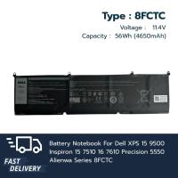 ราคา Dell แบตเตอรี่ 8FCTC 69KF2 Dell XPS 15 9500 Inspiron 15 7510 16 7610 Precision 5550 Alienware เกรด Original ประกัน 1 ปี (29456175509)