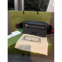 ราคา New GUCCI GG belt bag black V22 ครบSet (28652257607)