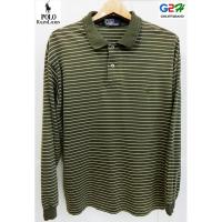 ราคา Polo Ralph Lauren แท้ เสื้อยืดโปโลแขนยาวลาย (906734089)