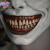 ราคา ด้วยยิ้มดีกว่า Exorcism ฮาโลวีน Ghost หน้ากากเทศกาลบาร์ Masquerade บ้านผีสิงหน้ากากสยองขวัญเล่น Smile White Face White Eye Mask TH (55454430203)