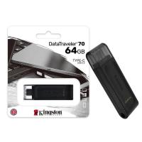 ราคา 64GB Flash Drive KINGSTON ของแท้ 100% DATA TRAVELER (DT70) Type-C Black (16584436841)