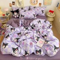 ราคา ชุดผ้าปูที่นอนสีม่วง ลายการ์ตูนน่ารัก ครบเซต 6 ชิ้น (24826379995)