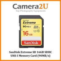 ราคา การ์ดหน่วยความจํา SanDisk Extreme SD 16GB SDHC UHS-I (90MB/s) (19980138727)