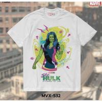ราคา เสื้อMarvel ลาย She Hulk สีขาว ลิขสิทธิ์แท้ ( MVX-532 ) (28017584876)
