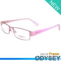 ราคา Odysey แว่นตา รุ่น 40821 สีชมพู กรอบเต็ม ขาสปริง วัสดุ สแตนเลส สตีล (สำหรับตัดเลนส์) Eyeglasses (2871894874)