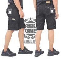 ราคา WHATS HOT: Rebel One Brand Mens Short PDL Cargo Pants Made of Cotton Twill (9242286236)