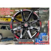ราคา ล้อแม็กซ์ Cosmis รุ่นInterline S1 ล้อขอบ15 กว้าง7 ออฟ25 4รู100 และ4รู114 สีดำCNC ข้างก้าน (41704646432)