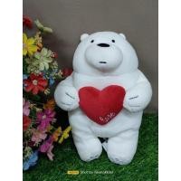 ราคา ตุ๊กตาหมี Miniso We Bare Bears ถือหัวใจ (24151908949)