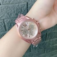 ราคา #Michael Kors #Bradshaw Chronograph Pink Aluminum Watch #MK6752 (5167178633)