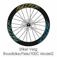 ราคา สติ๊กเกอร์ Zipp รุ่น 2 สําหรับจักรยานเสือหมอบ/Fixie Rims 700C ราคาต่อชิ้น (56401940081)