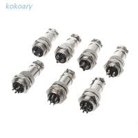 ราคา ♬♬KOKO Aviation Plug Male & Female Wire Panel Metal Connector 16mm 2/3/4/5/6/8/9 Pin GX16 (9780686708)