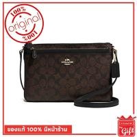 ราคา กระเป๋า Coach แท้ รุ่นF58316 (สีน้ำตาลดำ) กระเป๋า Coach พร้อมส่ง การันตีของแท้ โดย Coach By Gift ไม่แท้ยินดีคืนเงิน (2272288777)