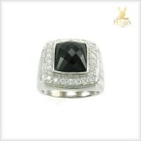 ราคา แหวนนิล ล้อมเพชรCZ งดงาม เสริมอำนาจบารมี ลูกน้องรักใคร่ (9211504907)