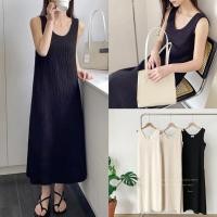 ราคา ดอกบานชื่น/เดรสแขนกุดผ้าไหมบานยาวทรงเอไม่มีรอยพับ (27731001373)
