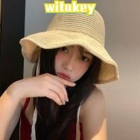 ราคา WITAKEY หมวกฟางกันแดดน่ารัก ปีกกว้าง พับเก็บได้ง่าย สไตล์ญี่ปุ่นสำหรับผู้หญิง (55007366706)