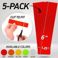 ราคา สติ๊กเกอร์สะท้อนแสง 3M Diamond Grade (สีแดง : 5ชิ้น/pack) (41555508599)