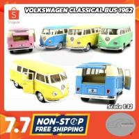 ราคา สินค้าขายดี โมเดลรถตู้คลาสสิค VOLKSWAGEN CLASSICAL BUS 1962 (Scale 1:32) โมเดลรถเหล็ก จำลองสมจริง ของสะสม Kinsmart (427073188)