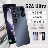 ราคา S24ultra7.3 นิ้ว Android 8.1 สมาร์ทโฟน 2+16G HD (24144263595)