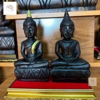 ราคา พระไม้แท้ พระไม้แกะสลัก ปางนั่งสมาธิ ขนาดหน้าตัก 4 นิ้ว มี 2 แบบ ทาทอง กับไม่ทาทอง สวยงาม ทน อยู่นาน (26119372845)