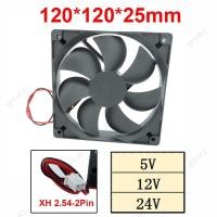 ราคา 5V 12V 24V 120 มม.พัดลมพัดลมพัดลมระบายความร้อน 120x120x25 มม.DC Brushless Cooler พัดลมสําหรับ PC แล็ปท็อปคอมพิวเตอร์กรณี THK2 (49808135916)