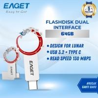 ราคา EAGET Naga Type C + USB3.2 Dual-interface Flashdisk 64GB ของแท้ 100% | รับประกัน 5 ปี (49754392648)