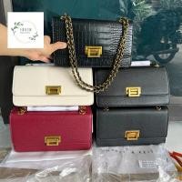 ราคา กาแฟ กระเป๋าถือผู้หญิงมีซิปสี่เหลี่ยมขนาด 24 พร้อมสายแต่ง (55907579271)