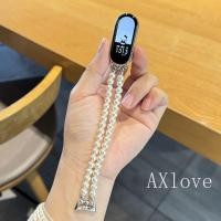 ราคา สร้อยข้อมือลูกปัดมุกสองแถวสําหรับ เสี่ยวหมี่ ไมล์ วงดนตรี 10 8 9 มือโปร 7 6 5 4 3 สาย ไมล์band 9 8 นาฬิกาที่ใช้งานสายเปลี่ยน (55758385068)