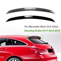 ราคา For Mercedes Benz CLA Class Shooting Brake X117 2013-2019 Rear Top Tail Wing Spoiler Car Body Kit M (49205555111)