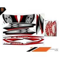 ราคา สติ๊กเกอร์ yamaha nouvo mx นูโว mx แต่ง ปี 2008 รุ่น 8 สีแดง (เคลือบเงา) (7334795131)