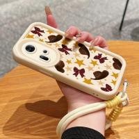 ราคา เคสสำหรับ OPPO Reno 11 5G Reno11 5G เคสโทรศัพท์หมวกกุทัณฑ์ดาวสามสีซิลิโคนสายคล้องกันกระแทก (51355876892)
