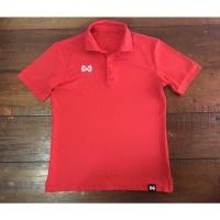 ราคา เสื้อฟุตบอล warrix คอปก สีแดง ของแท้ มือสอง (15003422829)