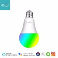 ราคา Bardi หลอดไฟ LED อัจฉริยะ RGBWW 9W Wifi ไร้สาย IoT Home Automation (9836205087)