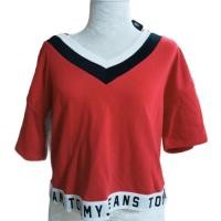 ราคา *พร้อมส่ง* เสื้อยืดทรงครอป มีฮู้ด (ผู้หญิง) Tommy Jeans ไซส์ L (17862024796)